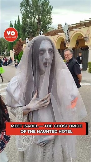 Ghost Bride Stuns Visitors at Haunted Hotel | Spooky Performance