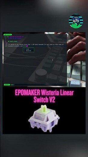 Epomaker Wisteria Linear Switch V2 Sound Test #shorts