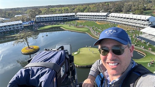 Check out this view of the 17th island green at TPC Sawgrass