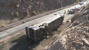 Bus driver killed, 2 others flown to hospital after Arizona interstate rollover crash