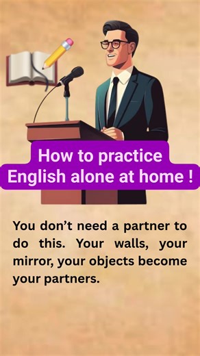 9.3K views · 115 reactions | How to practice English alone at home !! | Fluent, Katu And Kendra" Language school | Facebook