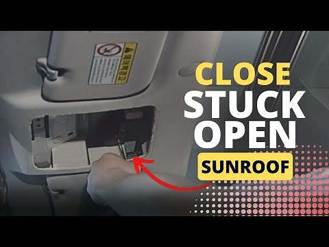 How to Open & Close the Sunroof Manually in Emergency or when it is Stuck Open | KIA & HYUNDAI