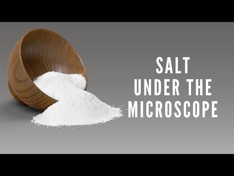 What does a salt look like under a microscope? 🧂 🔬