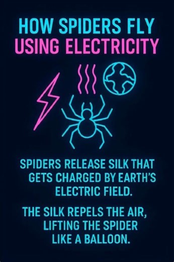 How Spider Fly Using Electricity