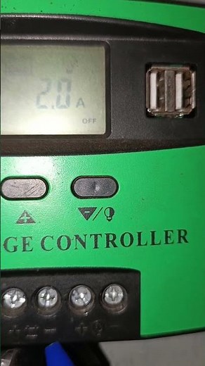 Solar charge controller: panel + battery + USB connection 🔋☀️