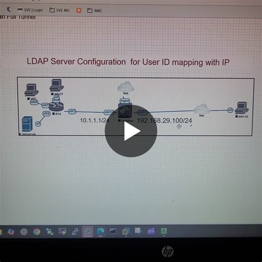 PCNSE Video 29 Scratch Lab – Active Directory Configuration on Windows Server and LDAP Integration with Palo Alto Firewall Check out Complete Video on My Channel - https://lnkd.in/gN6Abaeg | Rajesh Dotaniya