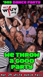 WFUV '90s Remix Dance Party happens Saturday, March 29 at White Eagle Hall in Jersey City. A guaranteed good time that supports independent music radio! wfuv.org | WFUV Public Radio