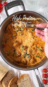 These easy stove-top meals are delicious, veggie, and high-protein! 🍲 COMMENT RECIPE 👇 https://www.liveeatlearn.com/category/eat/diet/vegetarian-high-protein-recipes/ | Live Eat Learn