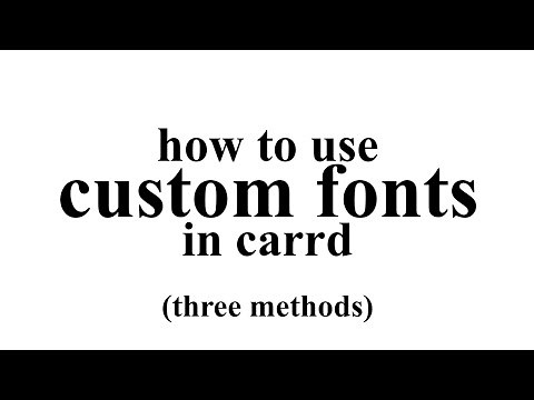 How To Add Custom Fonts In Carrd