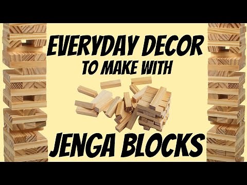 5 Jenga Block Everyday decor DIYS