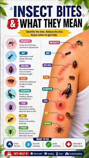 🔥 Insect Bites Decoded: What They Mean & When to Worry 😳🦟