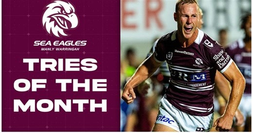 Manly-Warringah Sea Eagles Top Tries of April