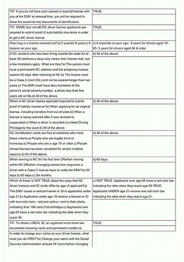 NC DMV Test SET #3 for Learner's Permit P 21 28 video