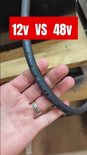 Is 12v or 48v battery better for solar systems? home van rv backup power outages! #offgrid #diy