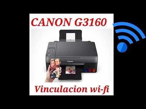 CANON G3160 como configurar la red WIFI