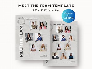 Meet the Team Flyer Template: Modern Team Introduction (digital Download) - Etsy
