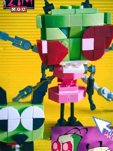 Invader Zim and Gir #lego #viralvideos #invaderzim