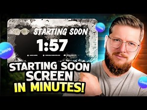 How to Make a Starting Soon Screen with Countdown in Canva (FAST & EASY!)