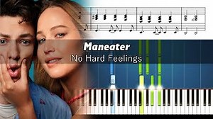 Hall & Oates - Maneater (Piano scene from "No Hard Feelings") - Piano Tutorial with Sheet Music Chords - ChordU