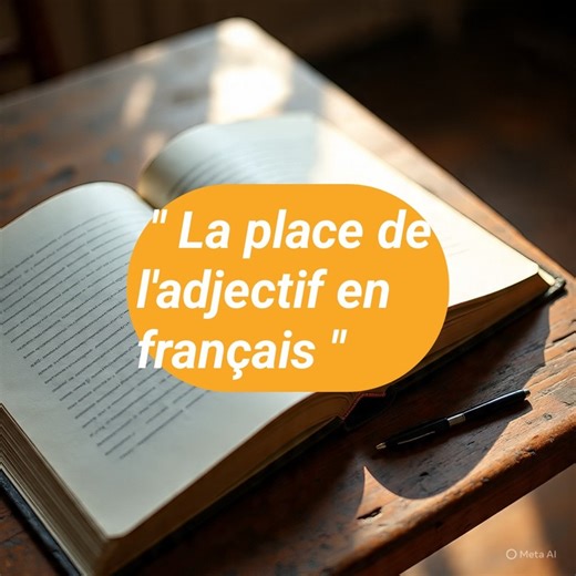 Cette vidéo va vous partager quelques informations sur la "Place de l'Adjectif en Français " #Français_Pour_tous | Prof. Zine El Abidine