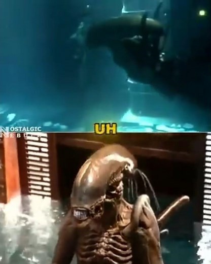 Alien Resurrection Behind The Scenes - Swimming Alien