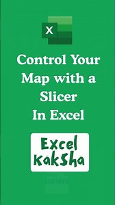 Excel Map Chart + Slicer = Instant Dashboard! 🤯
