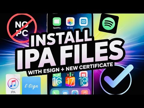 UPDATED! install ESign on iOS |Install IPA Files on iPhone & iPad (No PC, No Jailbreak) iOS 16 -18.3
