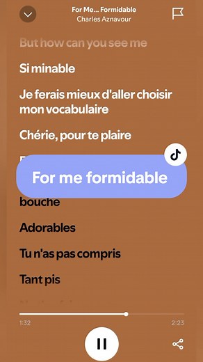 For Me Formidable - Charles Aznavour (JO - Aya Nakamura)