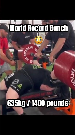 Bench Press World Record Goes Very Wrong... 635kg / 1400 pounds🏋‍♂️