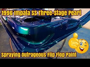 How To Do A Three Stage Pearl Paint Job On A Car - Spraying The 1996 Chevy Impala SS Door Jambs