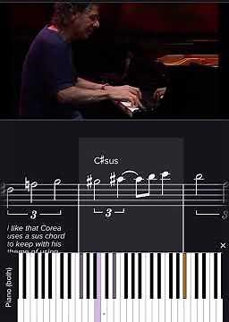 Chick Corea & Bobby McFerrin Spain Transcription w/analysis #jazz