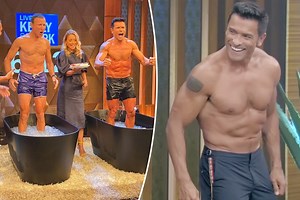 6.9K views | Mark Consuelos shows off six-pack abs in sexy ‘Live with Kelly and Mark’ segment. https://trib.al/xvn8oEs | New York Post Entertainment | Facebook