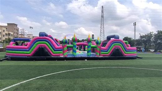 Kids & Adults Giant Inflatable Theme Park with  Obstacle Courses Bouncer Park Commercial Inflatable Amusement Park
