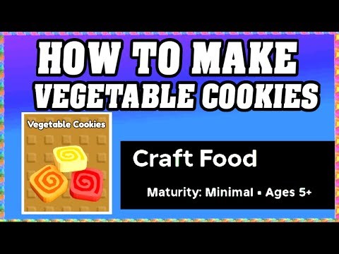 How To Make VEGETABLE COOKIES in CRAFT FOOD ROBLOX [Unlock New Recipe] [walkthrough]