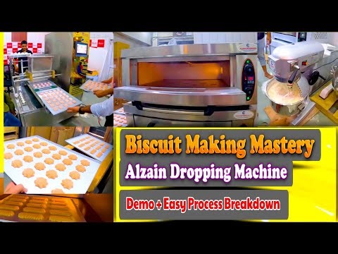 Biscuit Making Process | Alzain Dropping Machine Demo + Easy Process Breakdown | Alzainequipments⚙️