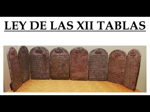 Ley de las XII Tablas - Derecho romano