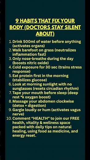 9 Daily Habits That Can Improve Your Health Naturally 🌿