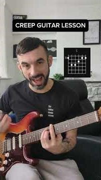 CREEP - RADIOHEAD GUITAR LESSON 🎸 #guitarshort #guitartutorial #radiohead