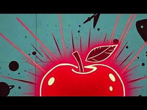 The red apple