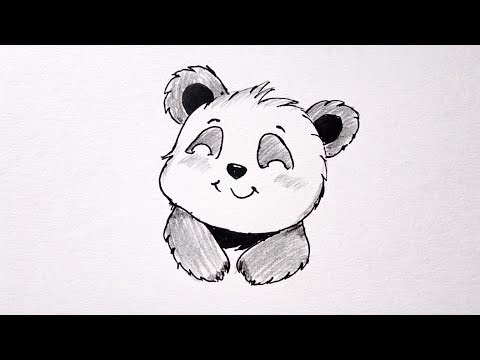 How to draw a panda bear easy | 🐼 panda drawing