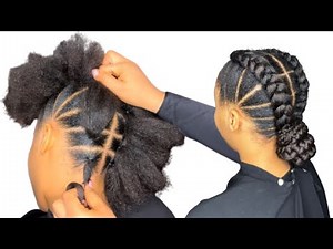 Easy Crochet Braids Hairstyle For Beginners !!Two Crochet Braids Hairstyle / Giftskillz