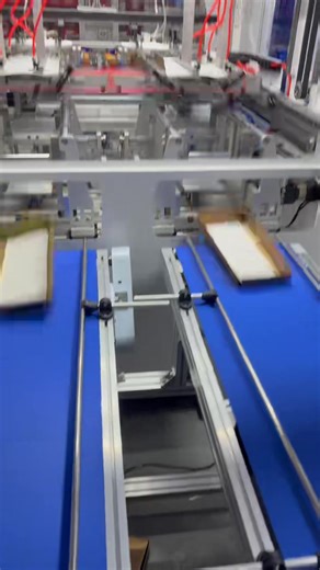 Double station automatic box folding machine #paperboxfactory #diecutting #litholaminator #lamination #printing