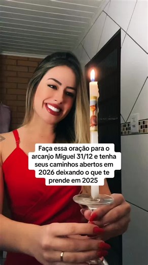 Oração para o dia 31/12 ✨❤️ Oração super poderosaaaa para começar o ano de 2026 com a proteção do arcanjo Miguel 💞 (Salve o vídeo para não esquecer e se ainda não me segue fique a vontade pra ficar, sempre trago dicas espirituais boas 🫶🙌🏻) “Glorioso São Miguel Arcanjo, poderoso vencedor das batalhas, me auxilie em minhas necessidades espirituais e temporais. Livrai-me de todo mal, ataque e ciladas do inimigo. Com sua poderosa espada, derrotai as forças malignas e iluminai meus caminhos com a