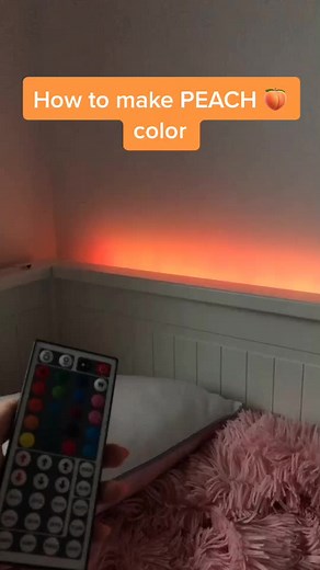 DIY PEACH COLOR 🍑 #fyp #foryou #foryoupage #foodwehate #ledlight #ledlightsdiycolors #diy #ledlightdiy #peach #peachledlights #peachledlightdiy