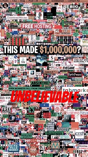 This Website Made $1,000,000… Selling Pixels 😳 #makemoneyonline #sidehustle #moneymaking