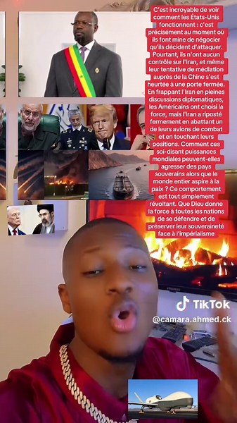 😱🇮🇷💥🇺🇸😱 #C’est incroyable #de voir comment #les États-Unis fonctionnent : c'est précisément #au moment où ils font mine de négocier qu'ils décident d'attaquer. Pourtant, ils n'ont aucun contrôle sur l'Iran, et même leur tentative de médiation auprès de la Chine s'est heurtée à une porte fermée. En frappant l'Iran en pleines discussions diplomatiques, les Américains ont choisi la force, mais l'Iran a riposté fermement en abattant un de leurs avions de combat et en touchant leurs positions.
