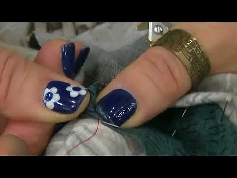 Hand-appliqued houses with Yoko Saito