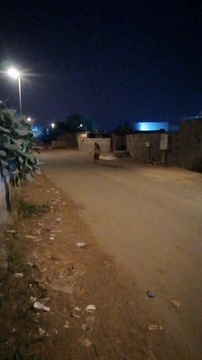 Nighttime Walk on a Quiet, Abandoned Street