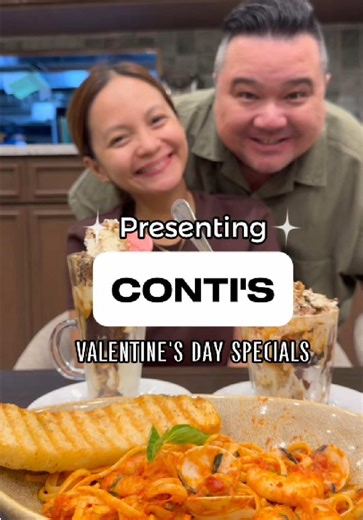 Early Valentine’s date with the wife! ❤️ We hit up @Conti's and tried their new Valentine’s specials: The Seafood Rosé Pasta and the Sea Salt Tiramigoo scoopable in a cup! Seafood Rosé Pasta: ₱425 Sea Salt Tiramigoo Cup: ₱235 🏷️ 🔥 PRO TIP: Get the cup for only ₱180 when you order the Seafood Rosé Pasta! 💸 🍰 Sea Salt Tiramigoo Whole Cake: ₱1,250 Heart spoon: P100 only! #SeaSaltTiramigoo #Valentines2026 #BreakitCake #Food #Foodie
