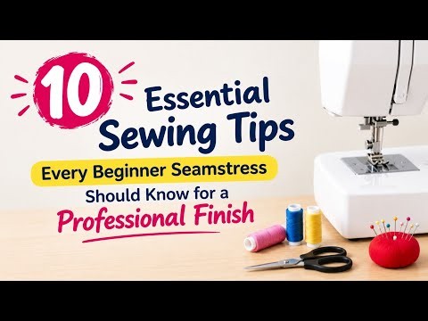 ✅️10 Essential Sewing Tips Every Beginner Seamstress Should Know for a Professional Finish